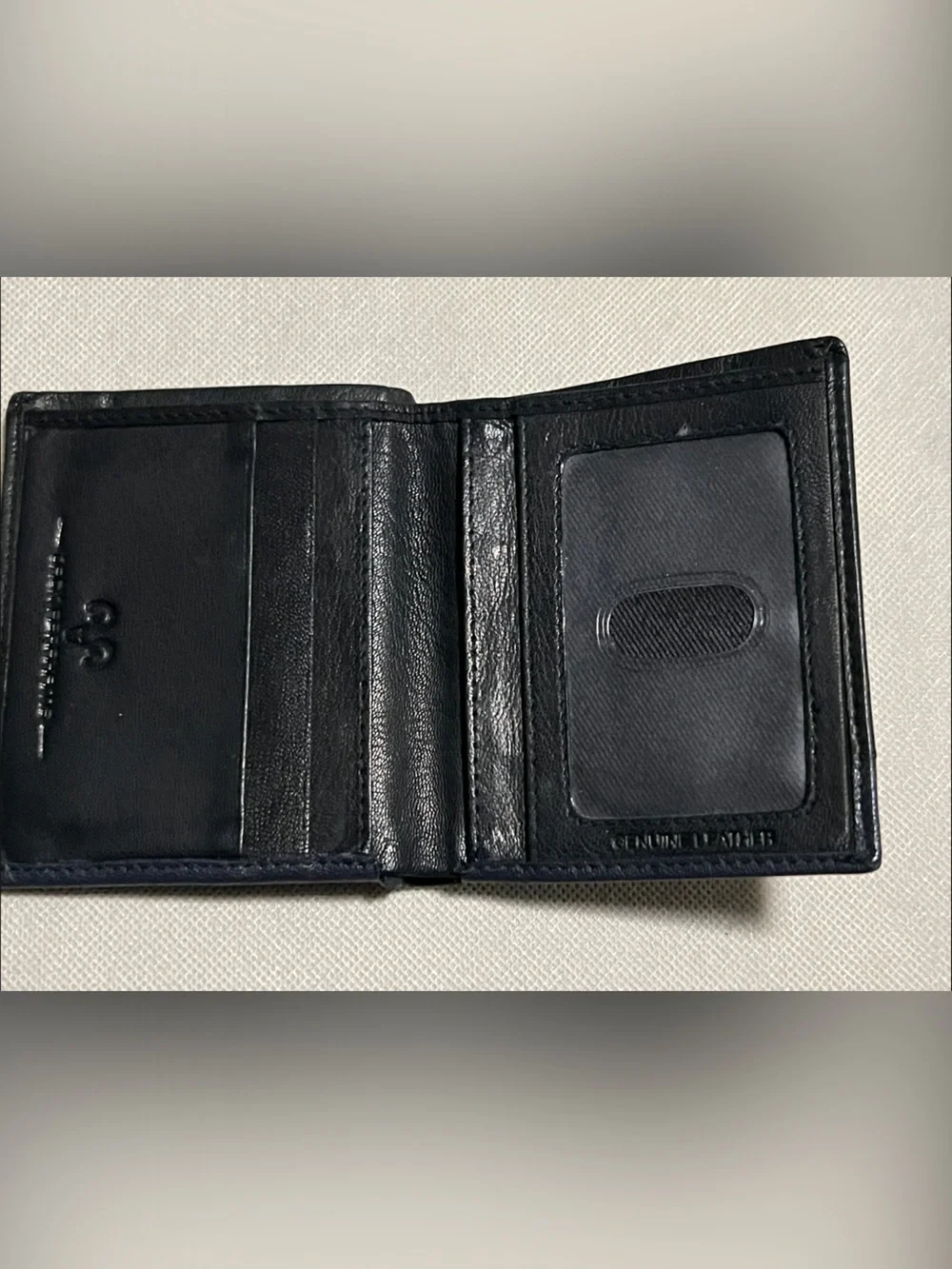 Jack Abrahams Black Leather Men's Bifold Wallet with Accent Band